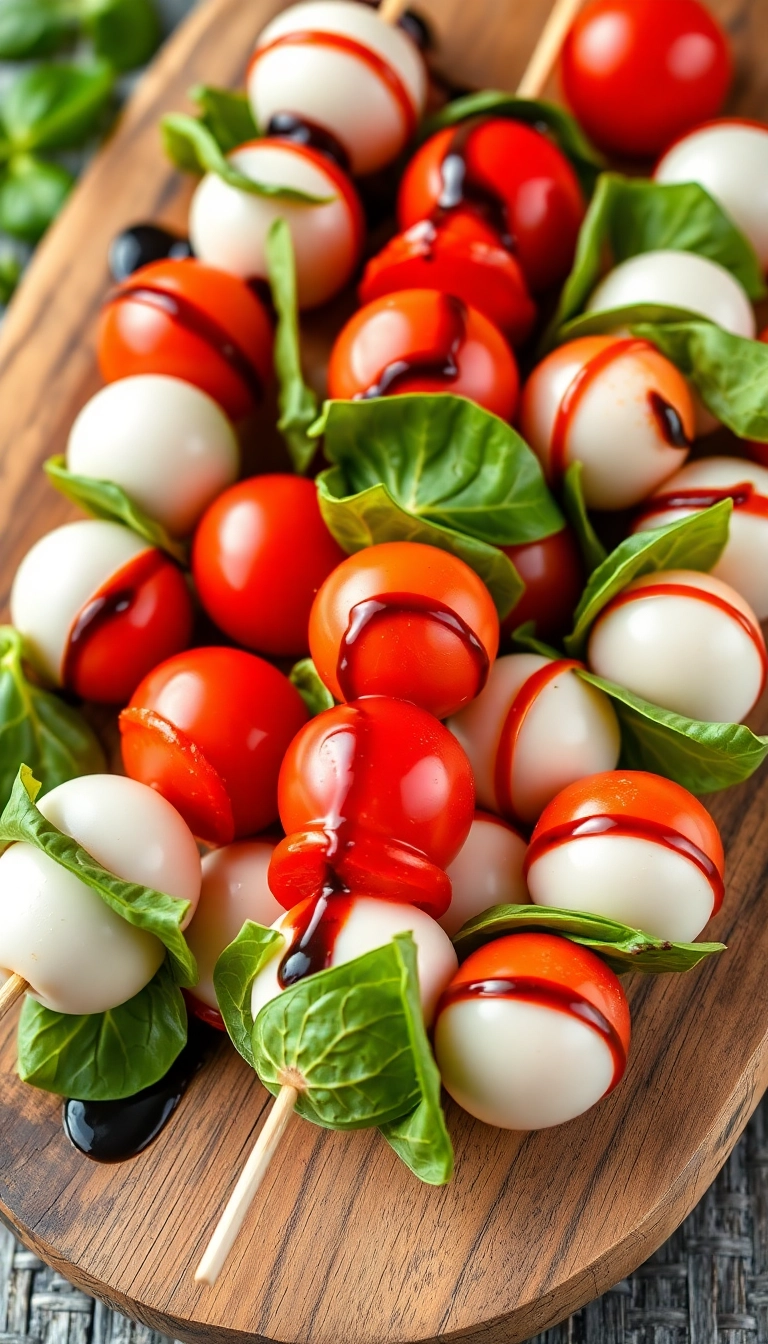 30 Easy Appetizer Recipes That Will Blow Your Guests Away (You Won't Believe #15!) - 1. Caprese Skewers