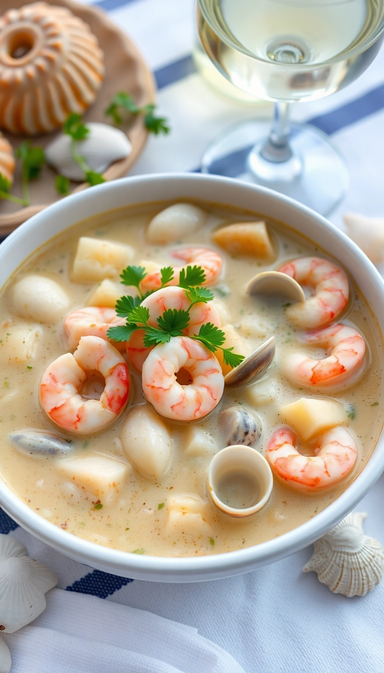 37 Mouthwatering Soup Recipes That Will Warm Your Soul (You Won't Believe #15!) - 11. Seafood Chowder