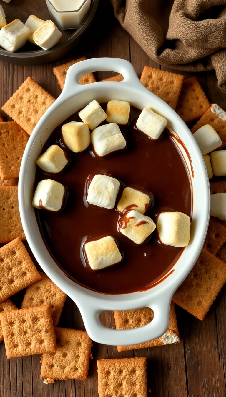 26 Junk Food Snacks Ideas That Will Steal the Show at Your Next Party! - 8. S'mores Dip