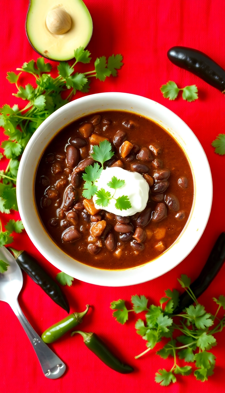 34 Unique Chili Recipe Ideas That Will Spice Up Your Dinner Tonight! - Smoky Chipotle and Black Bean Chili