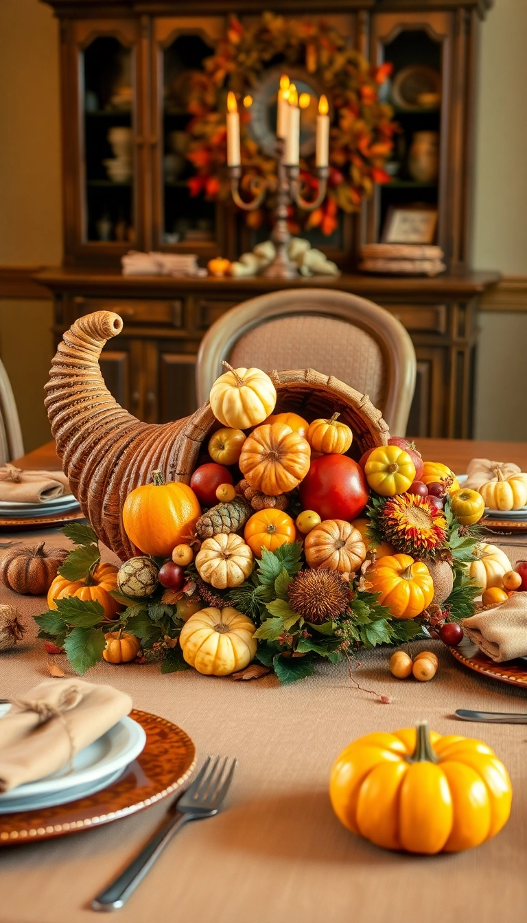 26 Stunning Thanksgiving Dinner Table Setting Ideas That Will Elevate Your Holiday Experience! - 18. Traditional Harvest Theme