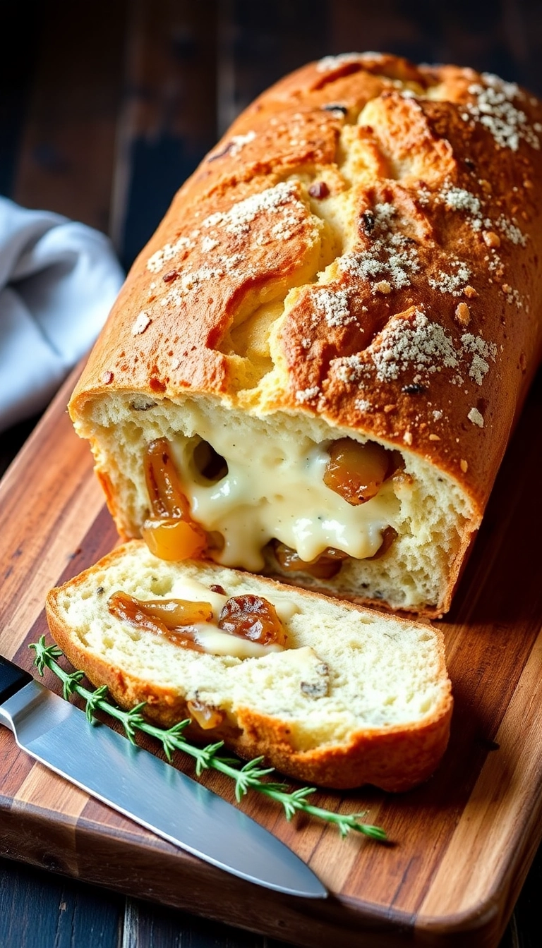 22 Savory Bread Recipes That'll Change Your Dinner Game Forever (You Won't Believe #11!) - 13. Caramelized Onion and Gruyere Bread