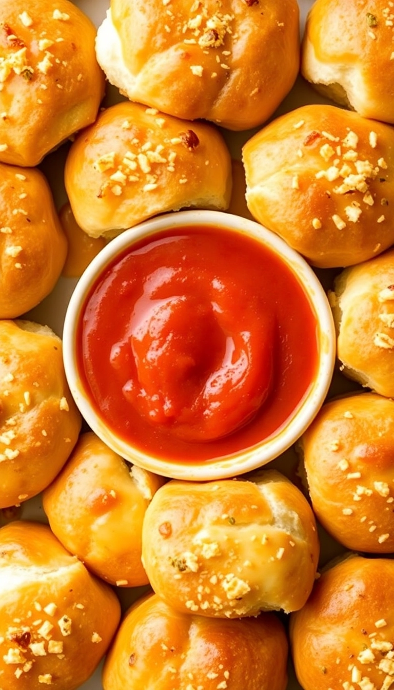 24 Sourdough Dinner Rolls Ideas That Will Elevate Your Dinner Game! - Cheesy Garlic Sourdough Rolls