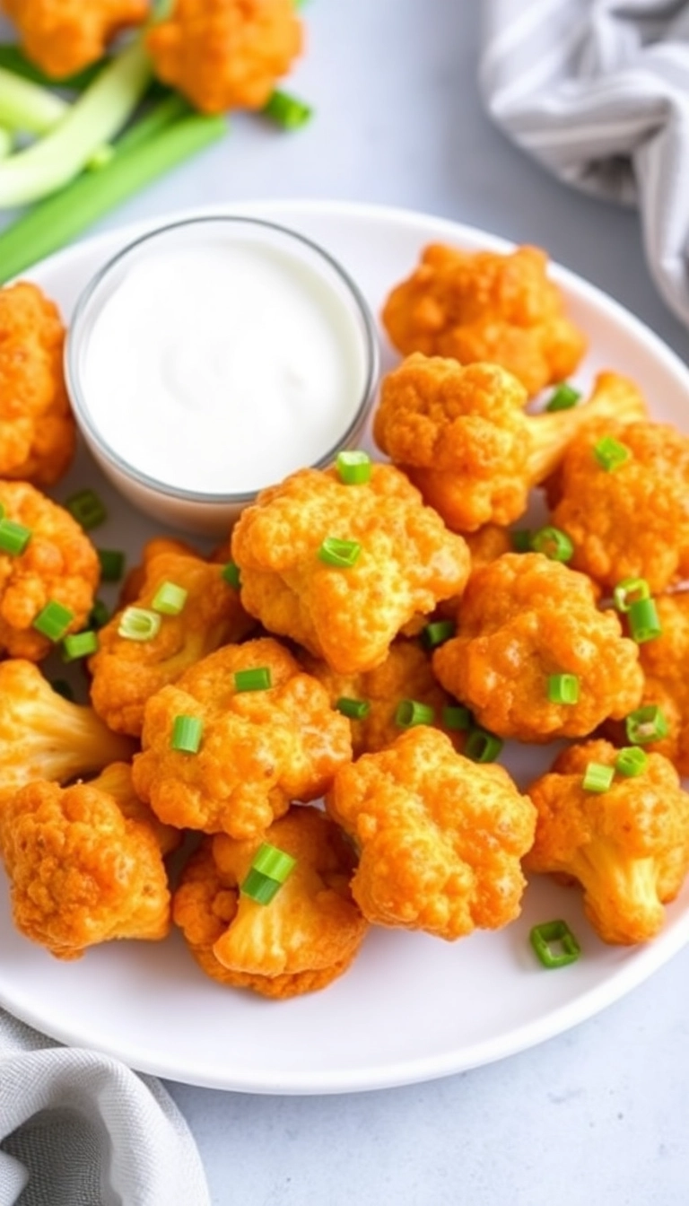 30 Easy Appetizer Recipes That Will Blow Your Guests Away (You Won't Believe #15!) - 20. Buffalo Cauliflower Bites