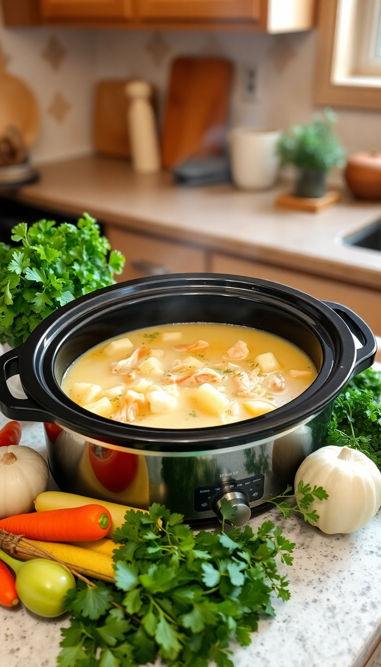 28 Chicken and Potato Soup Ideas That Will Warm Your Soul (You Won't Believe #15!) - Slow Cooker Chicken and Potato Soup