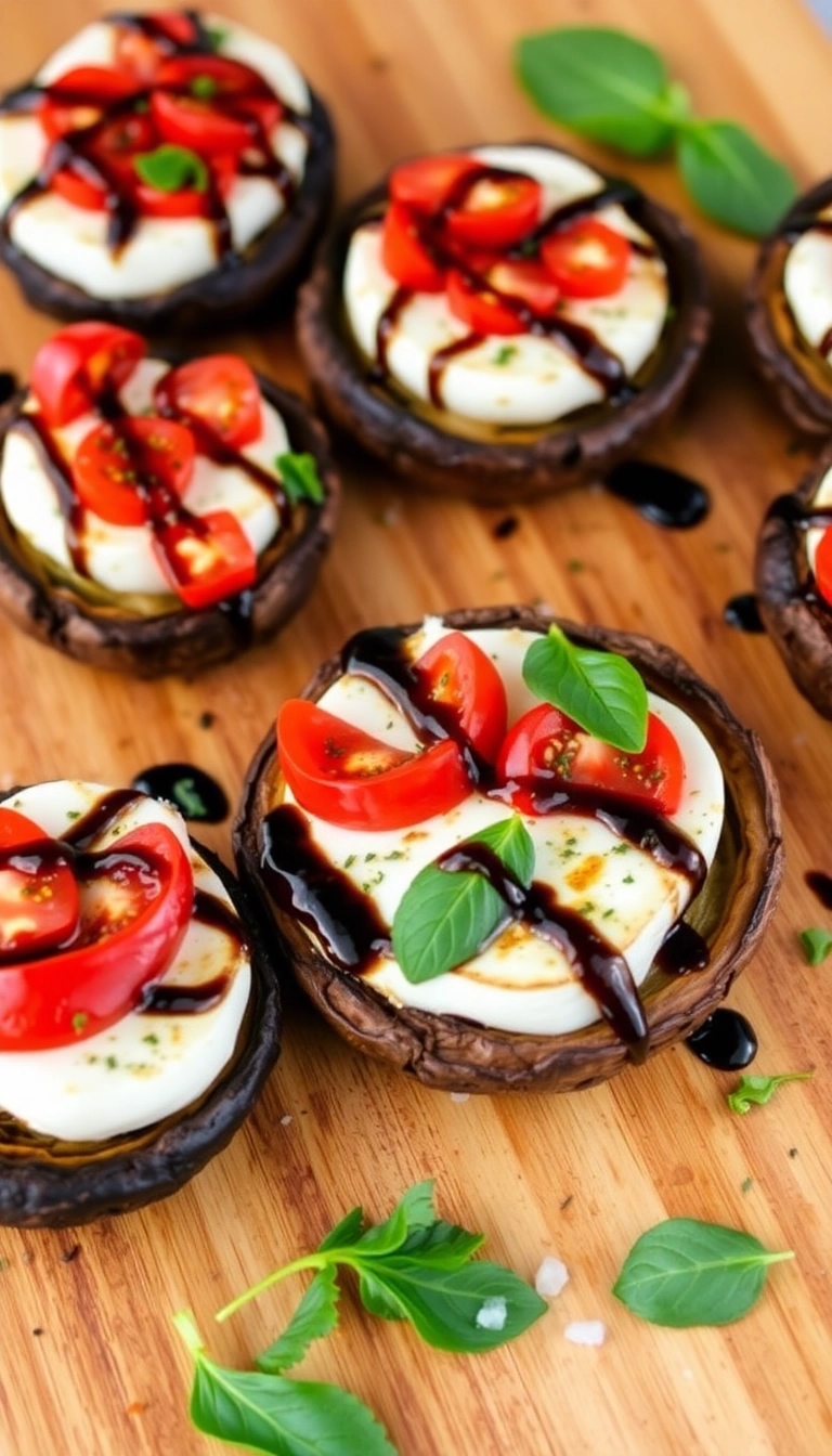 30 Cheap Dinner Recipes for Two That Will Blow Your Mind (You Won't Believe #17!) - 6. Caprese Stuffed Portobello Mushrooms