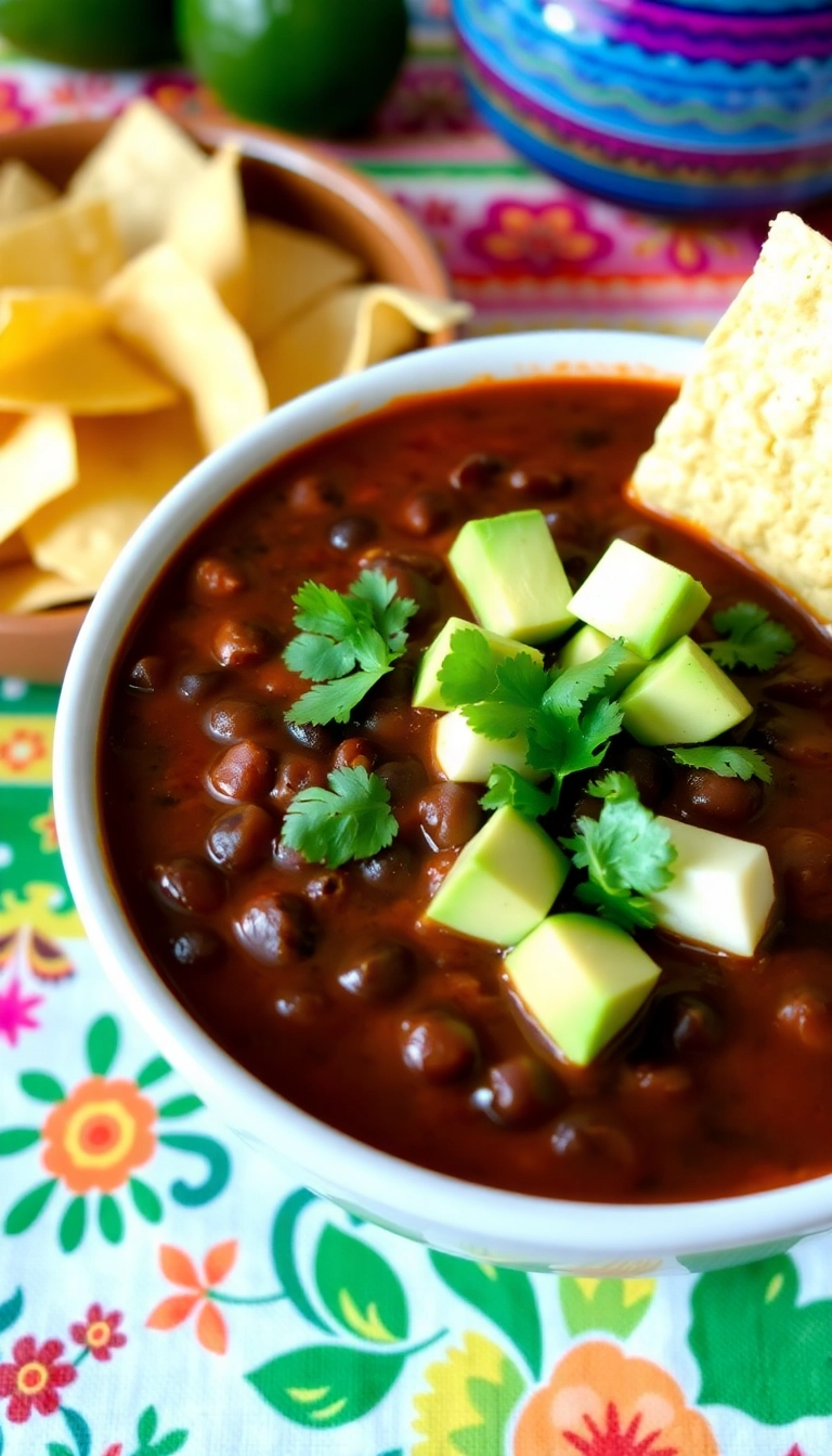 34 Easy Crockpot Soup Ideas That Will Warm Your Soul (You Won't Believe #12!) - 4. Spicy Black Bean Soup