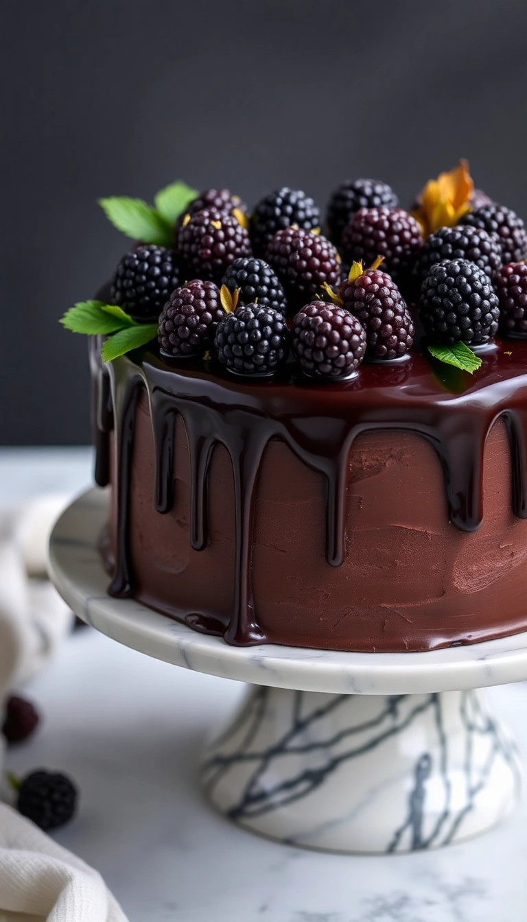 34 Scorpio Birthday Cakes to Celebrate Your Inner Scorpio (Check Out #8!) - 1. Dark Chocolate Ganache Cake