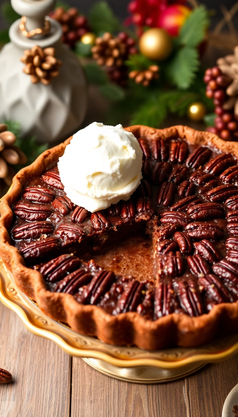 38 Thanksgiving Recipes Ideas You Won't Believe Are This Easy! - 14. Chocolate Pecan Pie