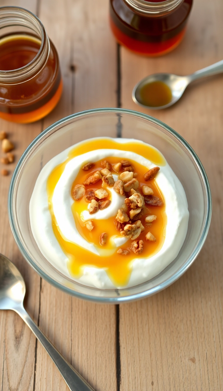 23 Authentic Greek Desserts Recipes That Will Take You Back in Time! - 14. Yogurt with Honey and Nuts