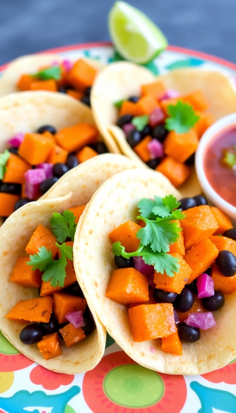 28 Easy Dinner Recipes That'll Make Your Family Say 'Yum!' (You Won't Believe #15!) - 18. Sweet Potato and Black Bean Tacos