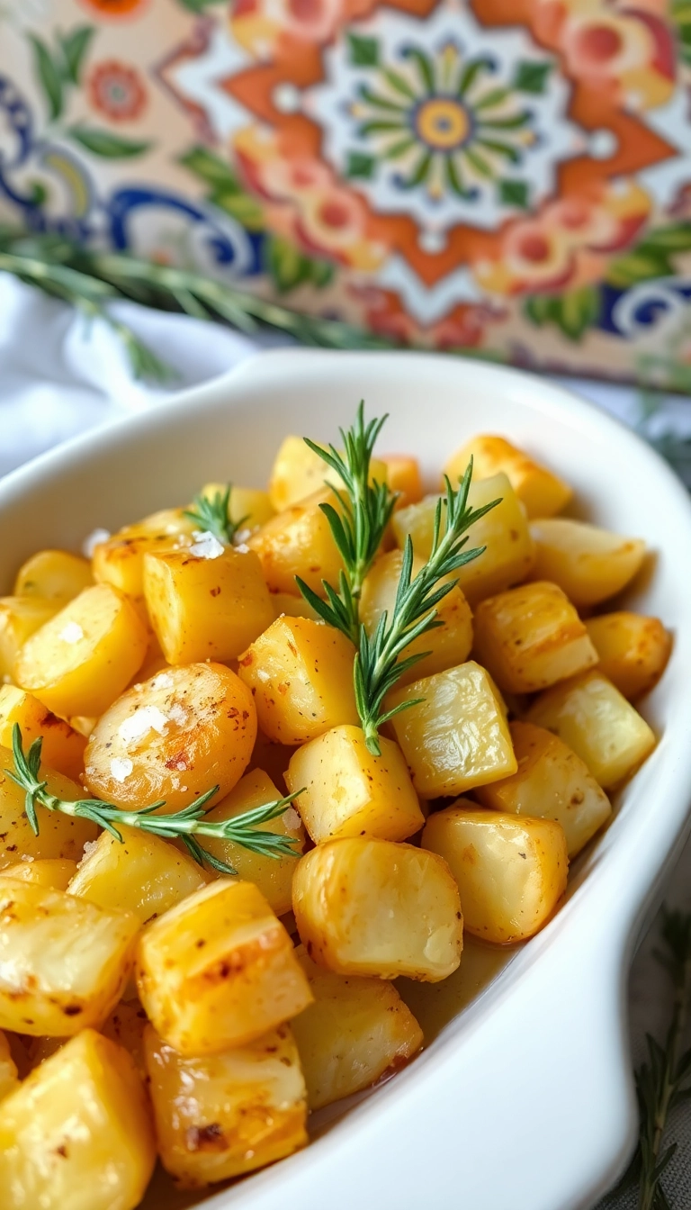 27 Best Italian Side Dishes That'll Make Your Taste Buds Dance! - 2. Garlic Roasted Potatoes