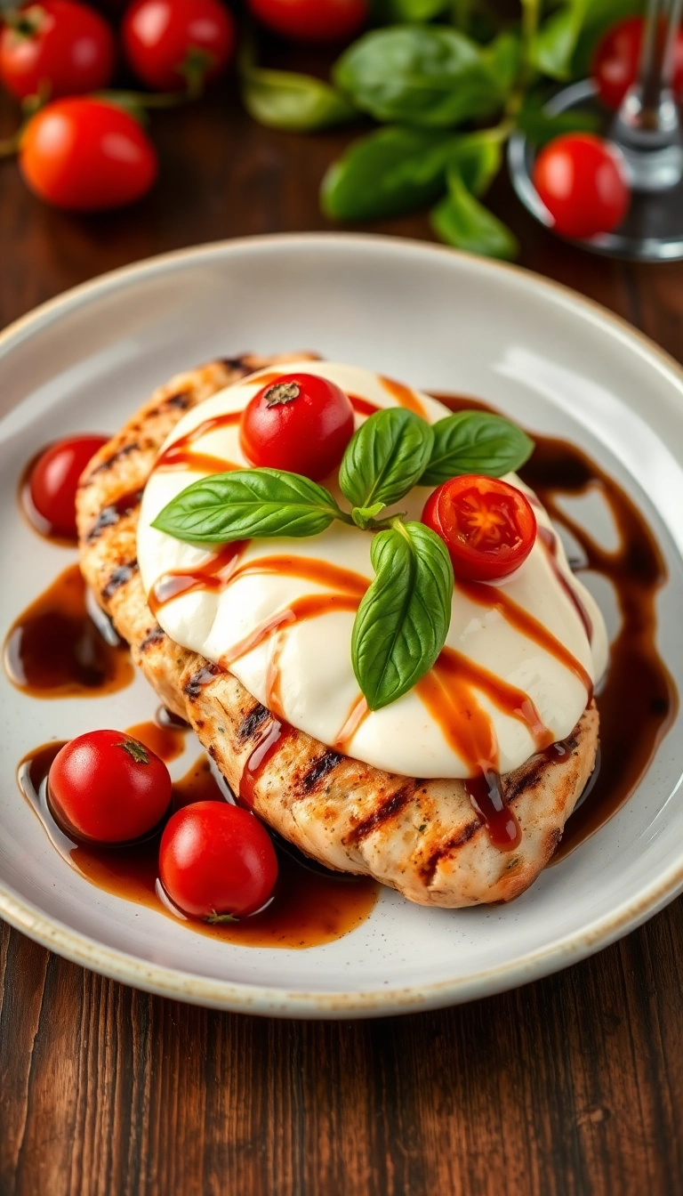 28 Healthy Dinner Recipes You Can Whip Up in 30 Minutes or Less (Try #18 Tonight!) - 4. Caprese Grilled Chicken