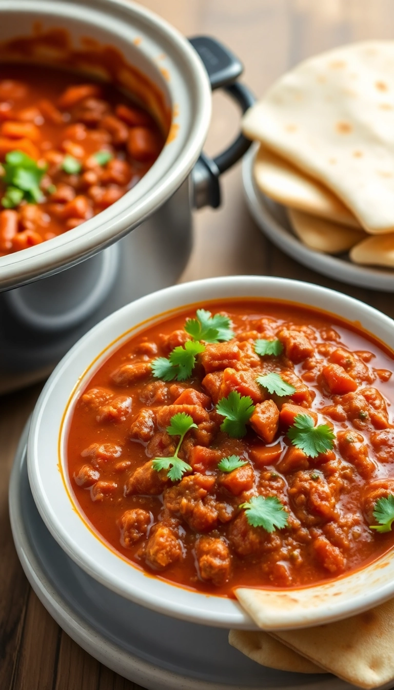 35 Crock Pot Chili Ideas That Will Make Dinner a Breeze Tonight! - Moroccan Chili