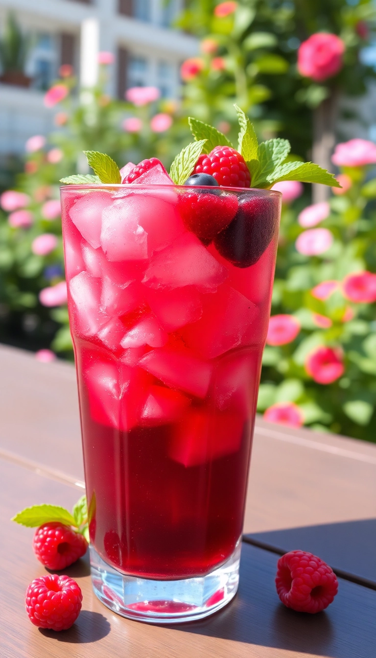 26 Best 7 Brew Drinks Ideas You Can Make at Home (Don’t Miss #1!) - 7. Berry Hibiscus Iced Tea