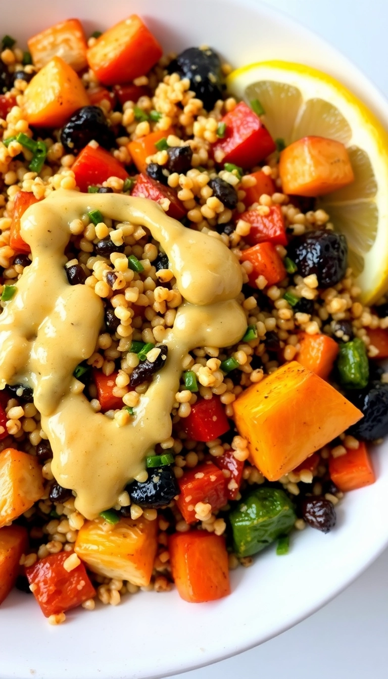 30 Must-Try Winter Salad Ideas for a Nutritious Boost (You’ll Love #23!) - 21. Quinoa & Roasted Vegetable Salad