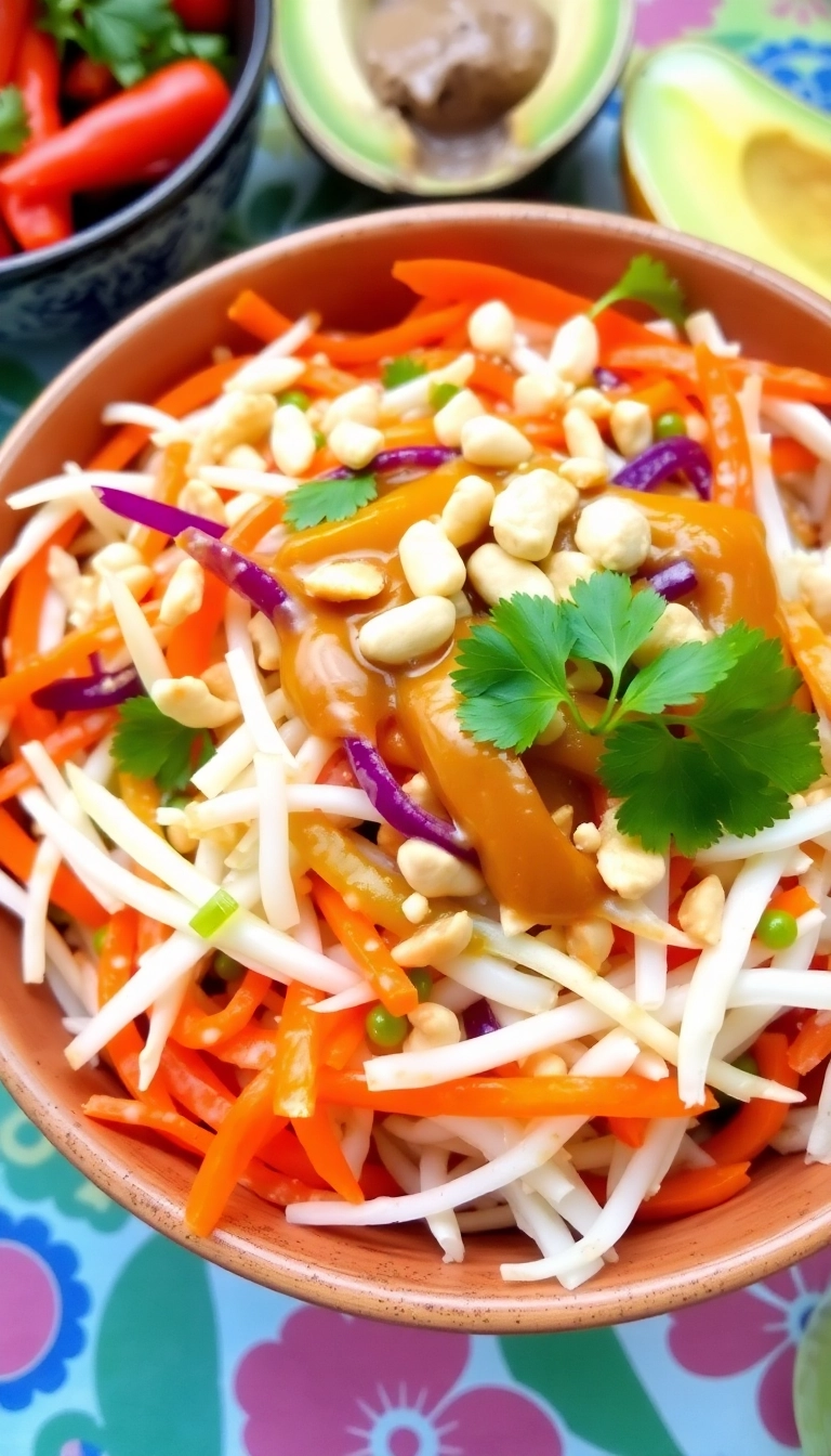 30 Must-Try Winter Salad Ideas for a Nutritious Boost (You’ll Love #23!) - 14. Thai Peanut Salad