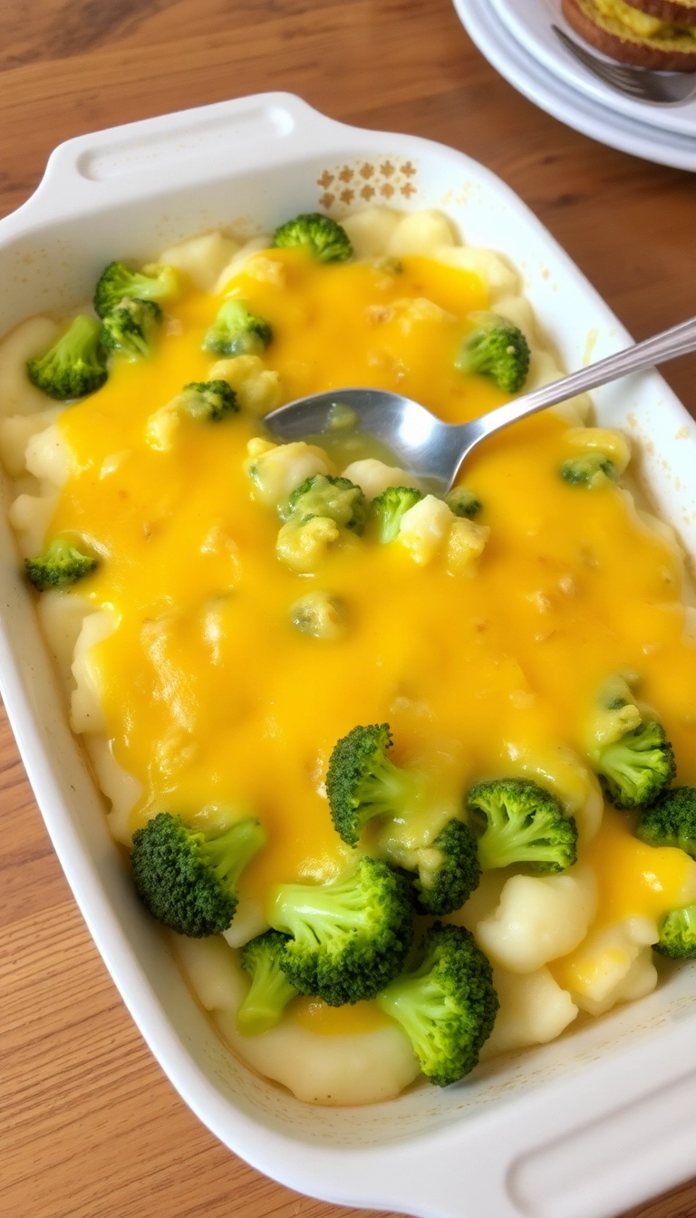 23 Hearty Mashed Potato Dinner Meals That Are Pure Comfort Food! - Mashed Potato and Broccoli Bake