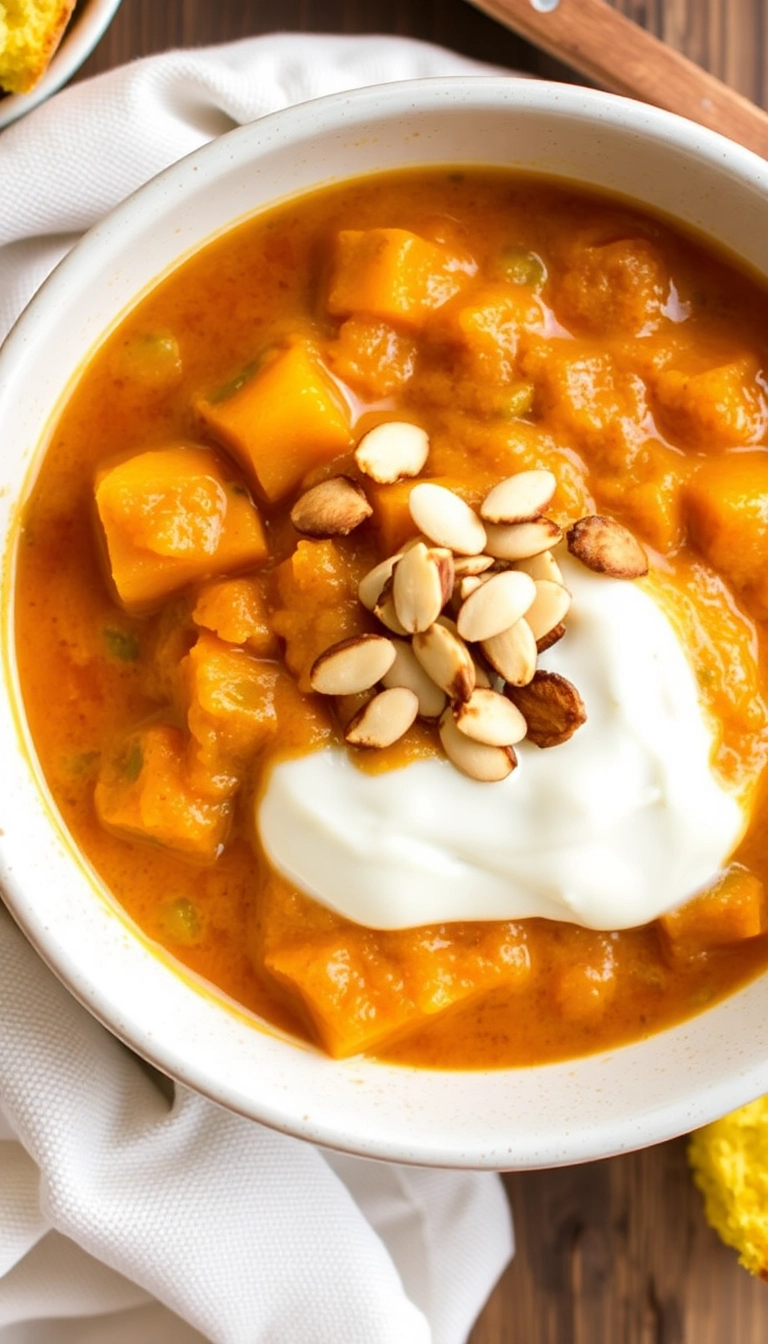 39 Mind-Blowing Butternut Squash Chili Ideas That Will Change Your Dinner Game! - Butternut Squash Chili with Almonds