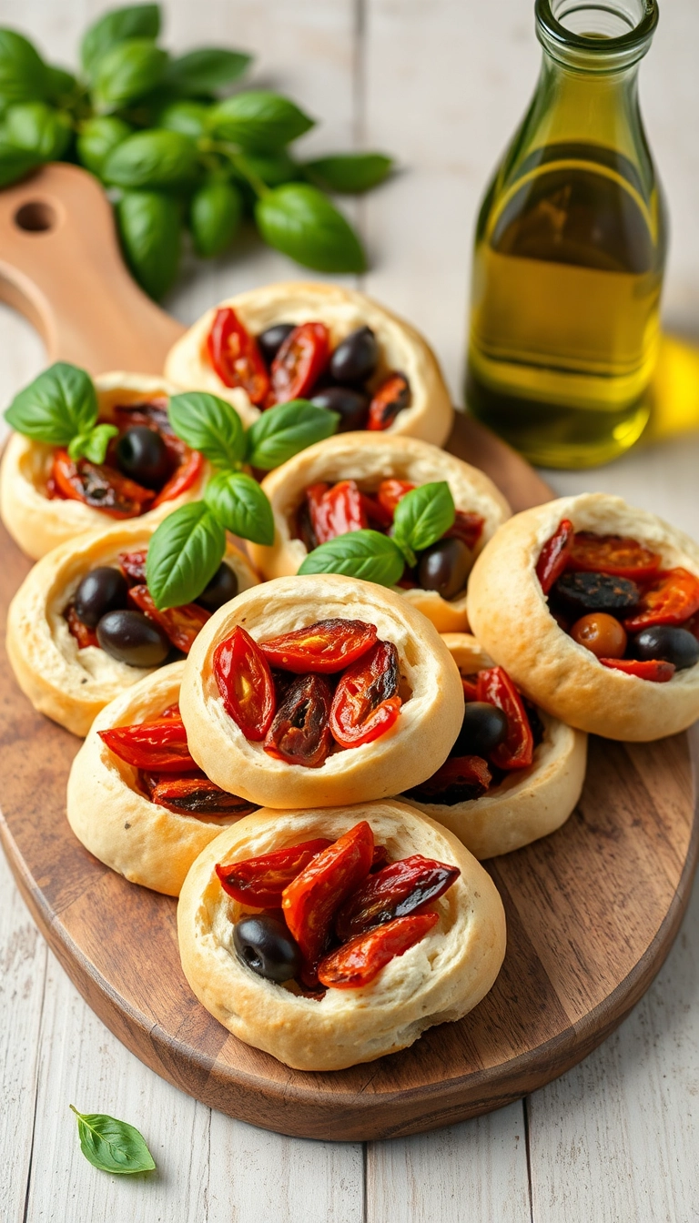 24 Sourdough Dinner Rolls Ideas That Will Elevate Your Dinner Game! - Sourdough Rolls with Sun-Dried Tomatoes and Olives