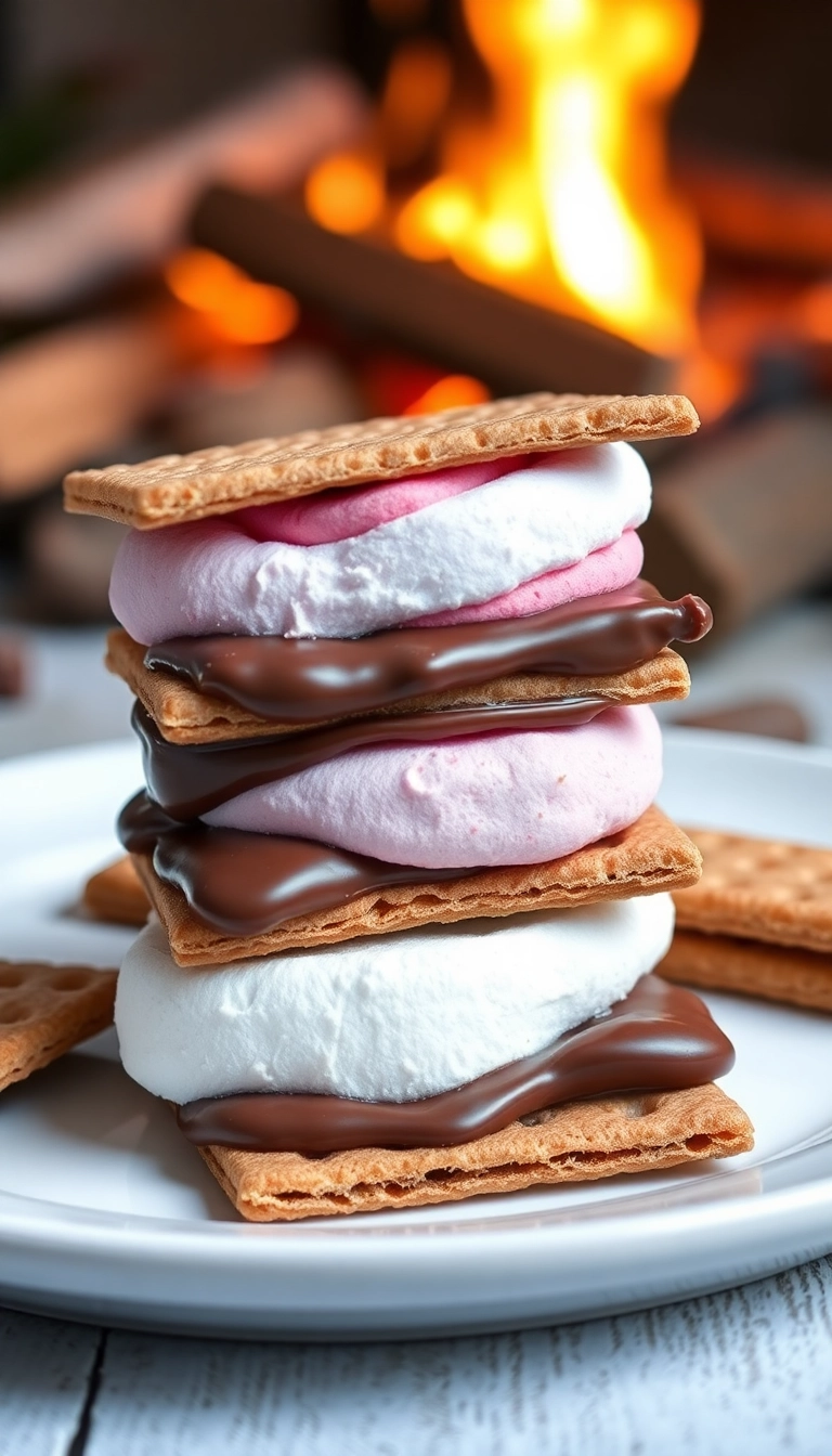 33 Family-Friendly Neapolitan Cake Ideas Everyone Will Love! - Neapolitan S'mores