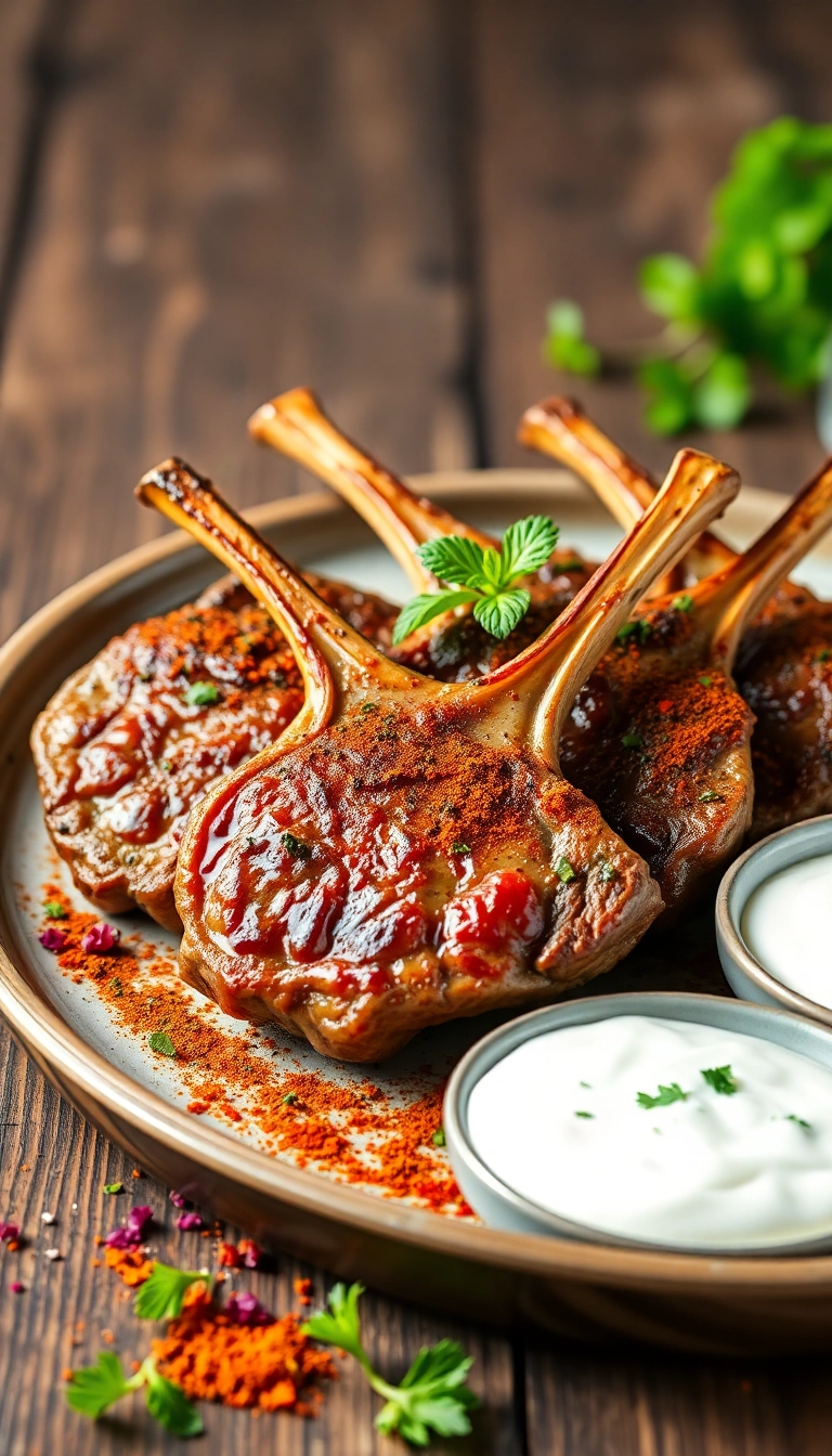 28 Non-Traditional Thanksgiving Dinner Ideas That Will Impress Your Guests! - Moroccan Spiced Lamb Chops