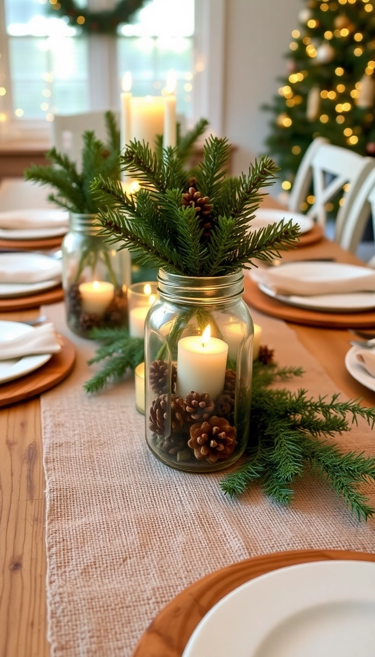 25 Christmas Dinner Table Settings Ideas That Will Wow Your Guests (You Won't Believe #12!) - 1. Rustic Elegance