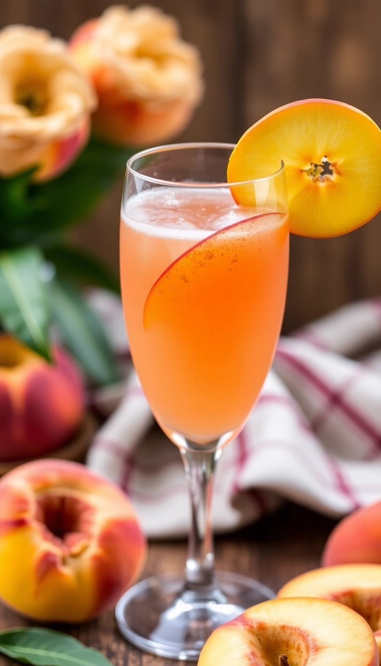 24 Yummy Top Mocktails Ideas That Will Make You Forget About Cocktails! - 24. Cinnamon Peach Sparkler