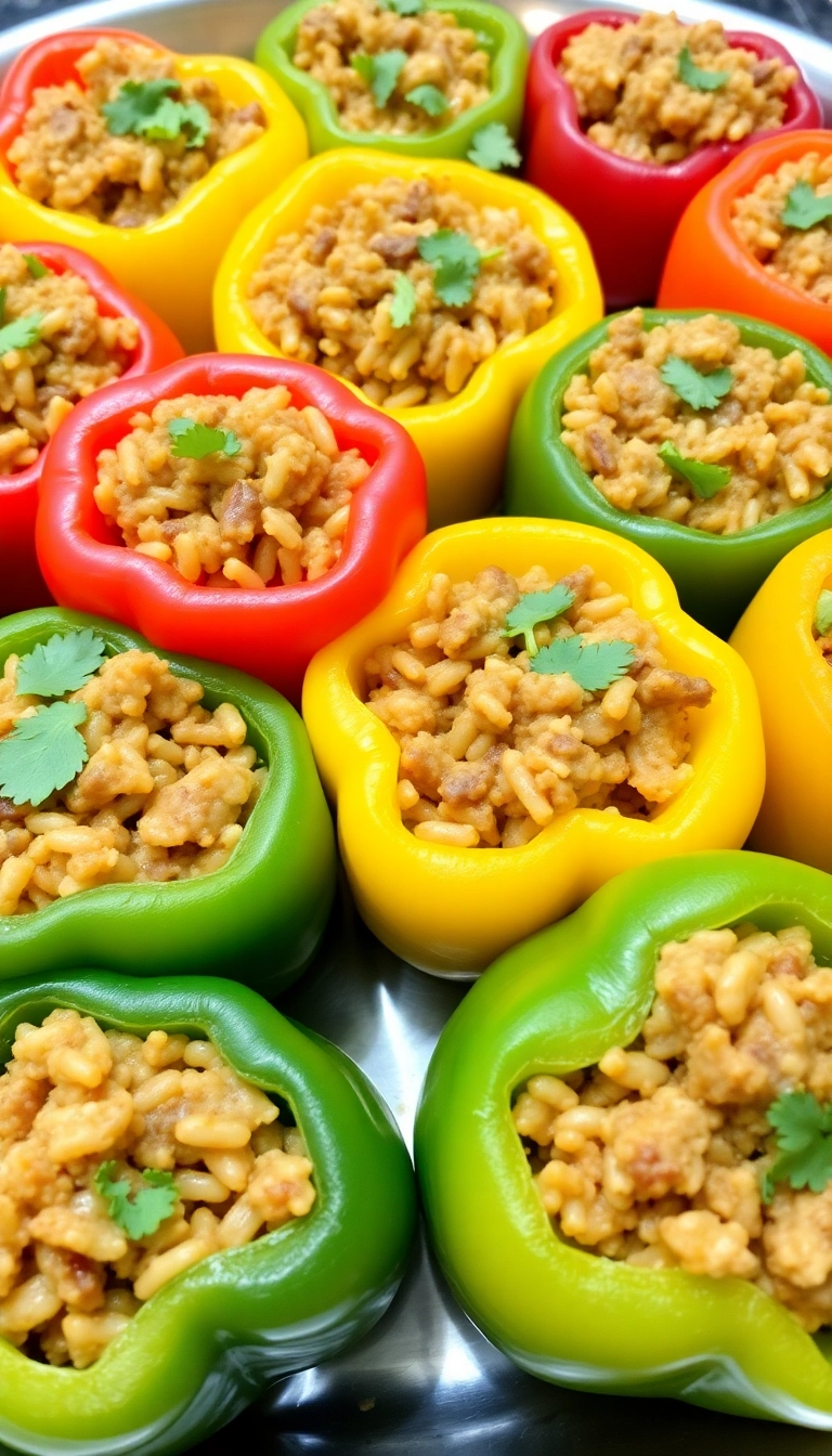 24 Hearty Winter Dinner Ideas That Will Make You Forget the Chill (Trust Us, #5 Is a Must-Try!) - 10. Stuffed Bell Peppers