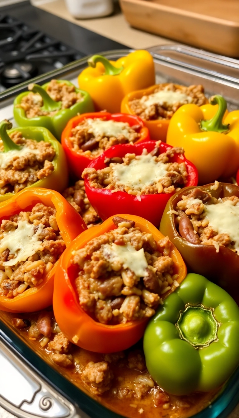 27 Healthy Ground Beef Meals You Can Feel Good About (Even #10 Is Guilt-Free!) - 3. Ground Beef Stuffed Peppers