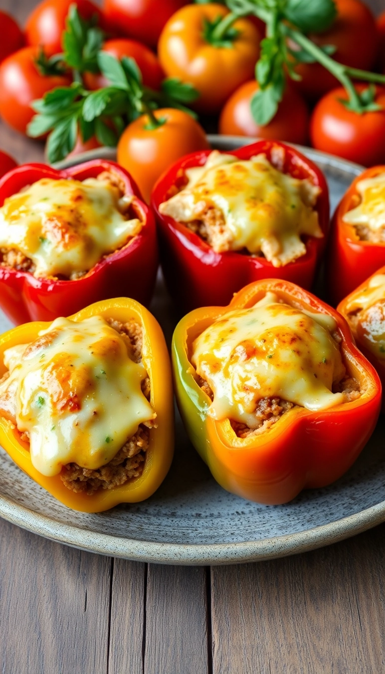 27 Comfort Food Dinner Ideas for the Whole Family (Dinner Just Got Easier!) - 10. Stuffed Bell Peppers