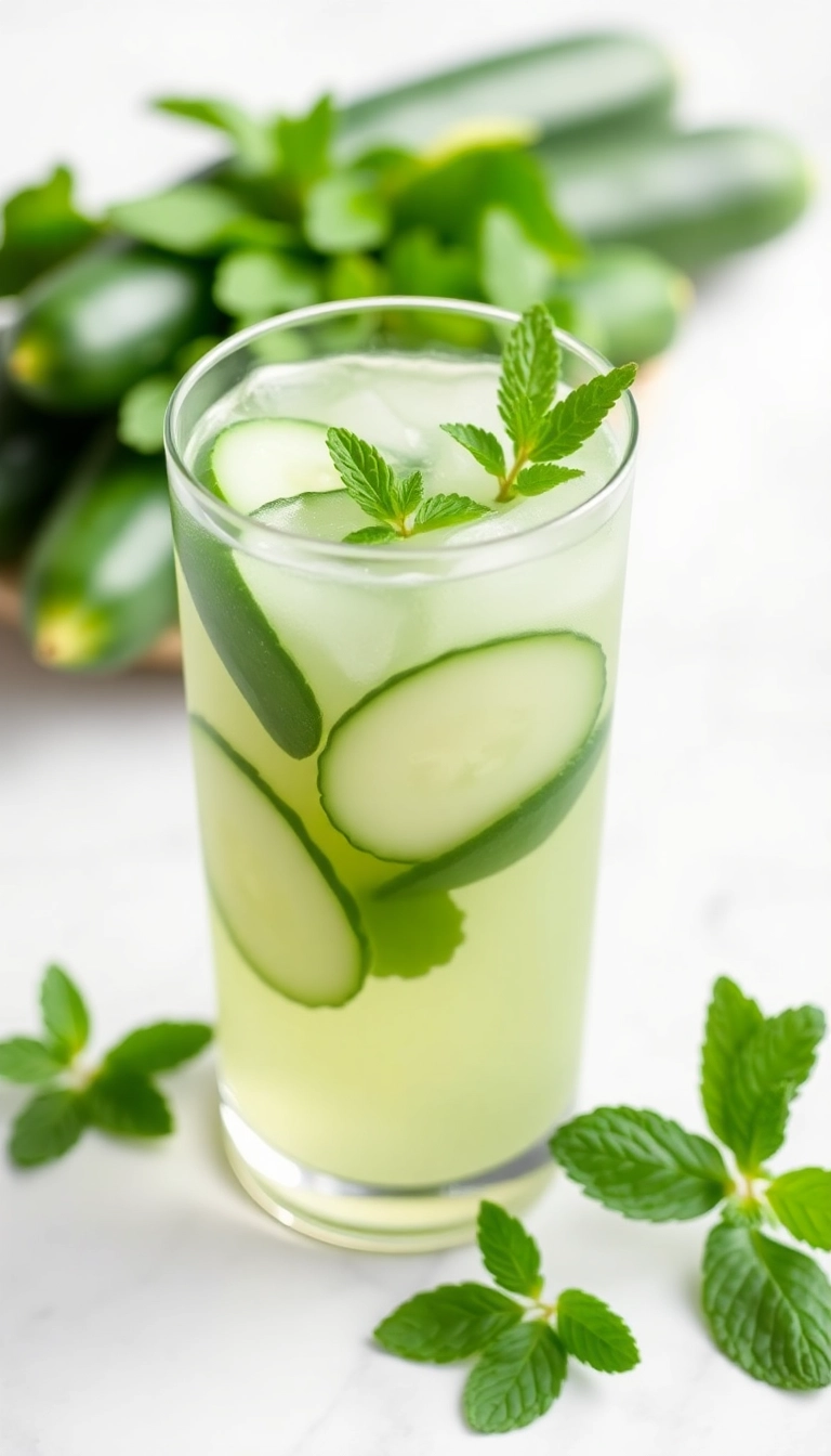 24 Yummy Top Mocktails Ideas That Will Make You Forget About Cocktails! - 20. Cucumber Mint Refresher