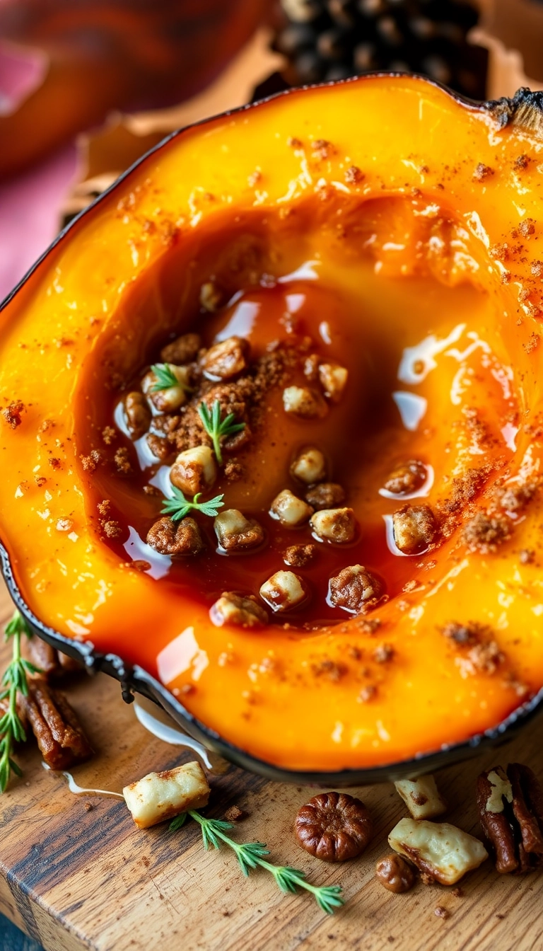 38 Cozy Roasted Acorn Squash Dishes That Will Have Everyone Asking for Seconds! - 1. Maple-Glazed Acorn Squash