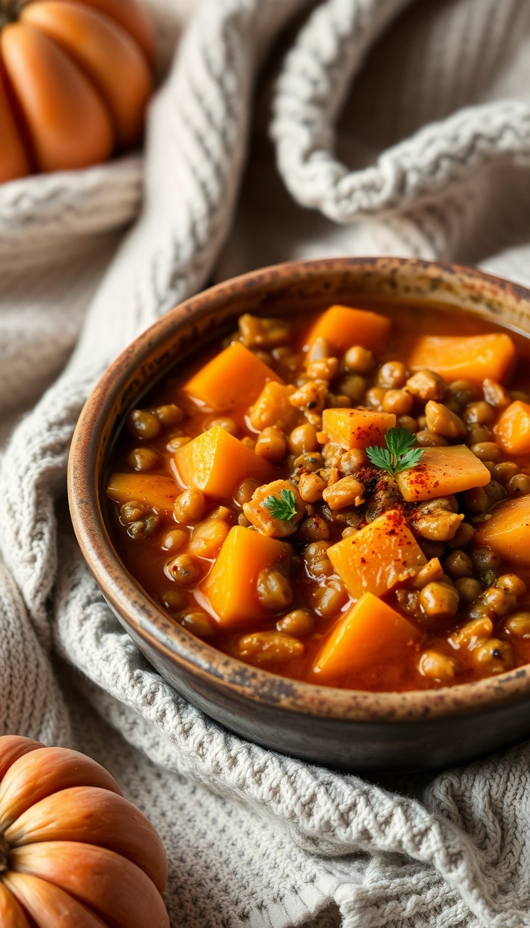 38 Cozy Roasted Acorn Squash Dishes That Will Have Everyone Asking for Seconds! - 8. Acorn Squash and Lentil Stew