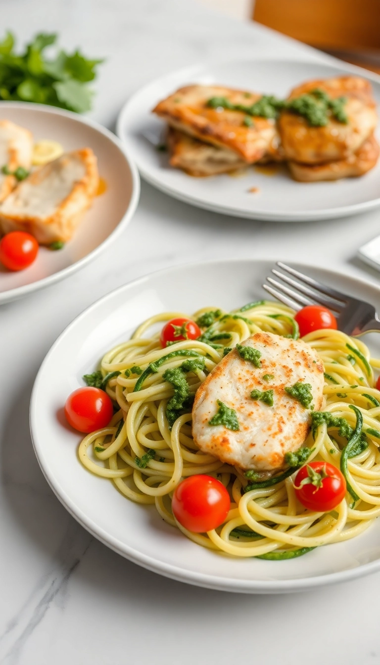 22 Best Side Dishes for Chicken Cordon Bleu That Will Steal the Show! - Zucchini Noodles with Pesto