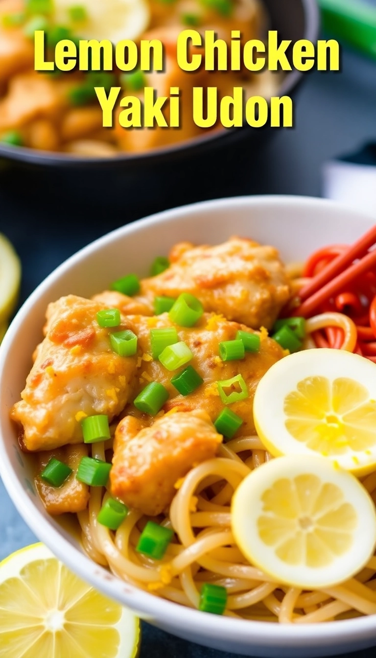 31 Comforting Chicken Yaki Udon Ideas That Will Warm Your Soul! - Lemon Chicken Yaki Udon