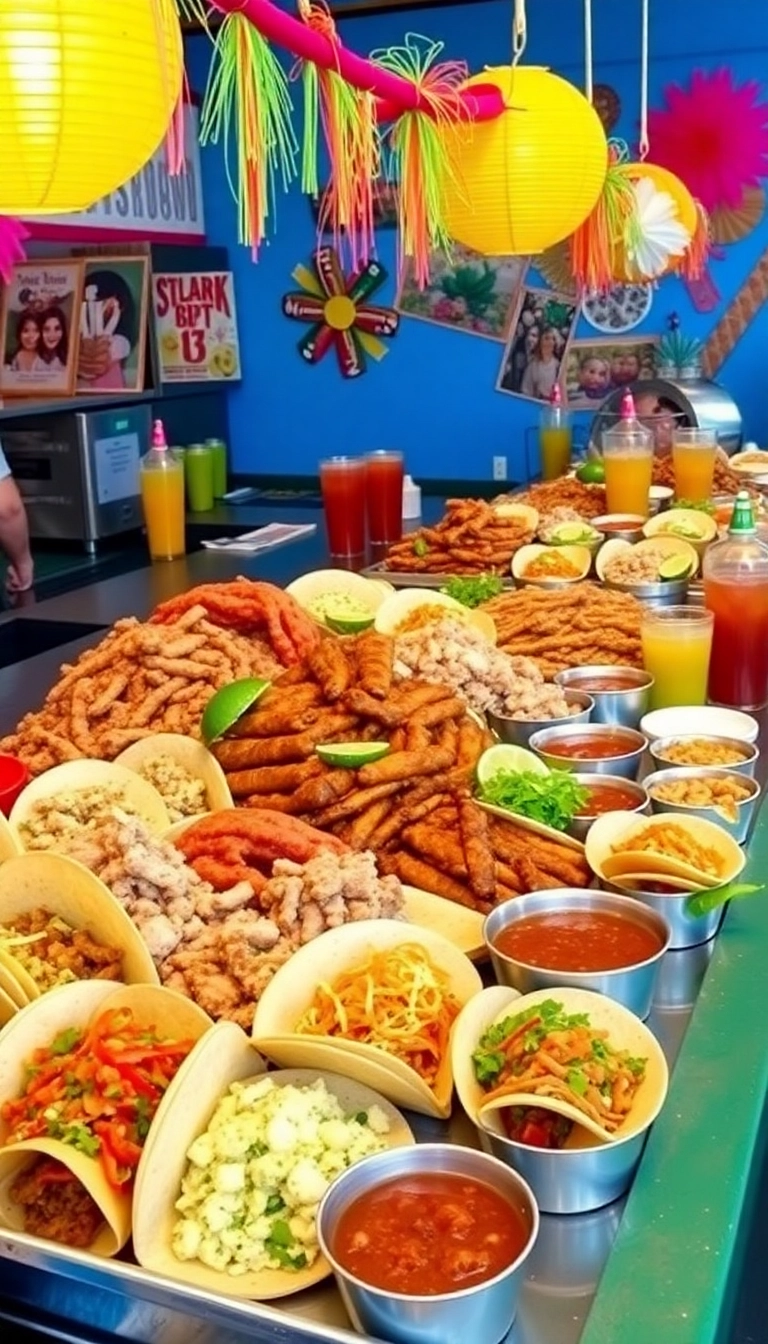 25 Unforgettable Birthday Dinner Party Ideas That Will Wow Your Guests! - 10. Interactive Taco Bar