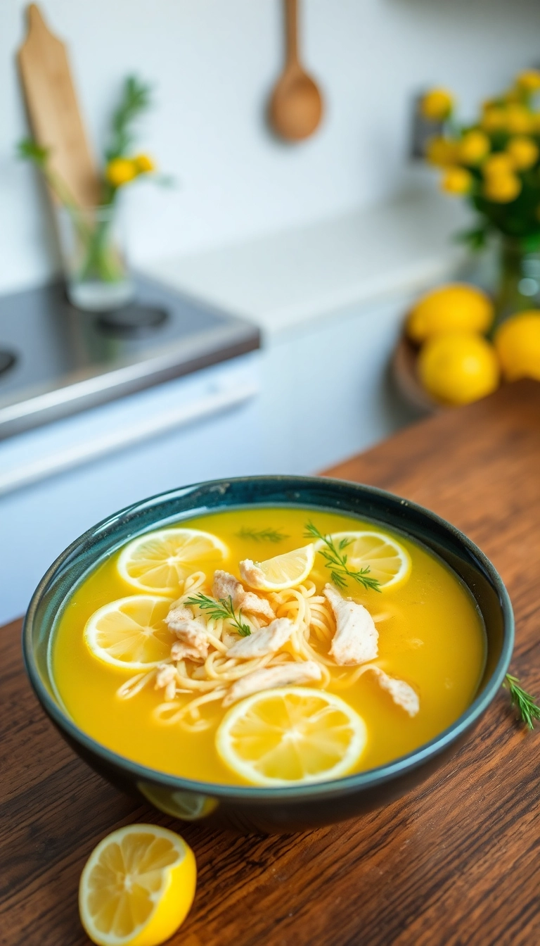 25 Chicken Noodle Soup Ideas That Will Warm Your Heart (You Won't Believe #12!) - Lemon Chicken Noodle Soup