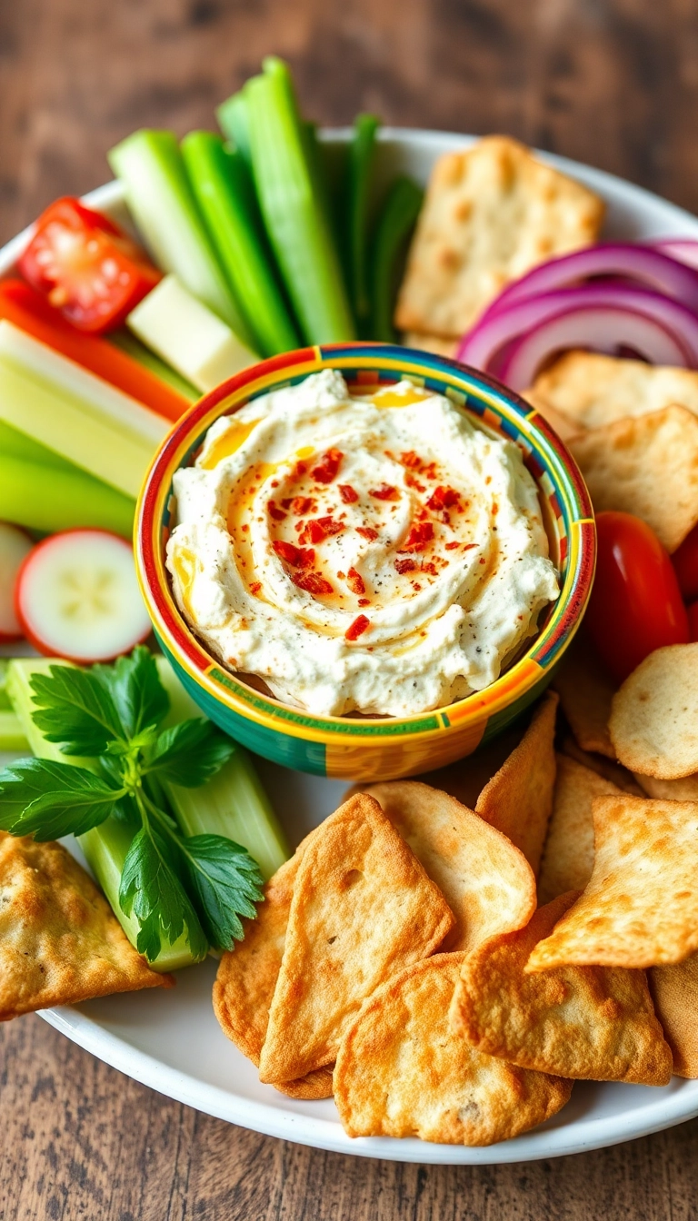 22 Best Vegetarian Greek Side Dishes You Need to Try (Your Taste Buds Will Thank You!) - 22. Spicy Feta Dip (Tyrokafteri)