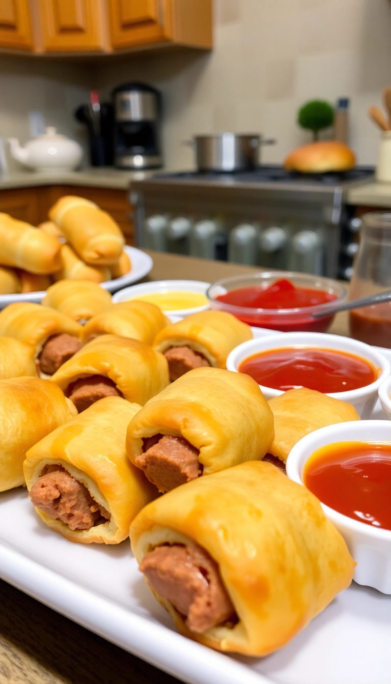 22 Easy DIY Party Finger Food Ideas That Will Wow Your Guests! - 19. Pigs in a Blanket