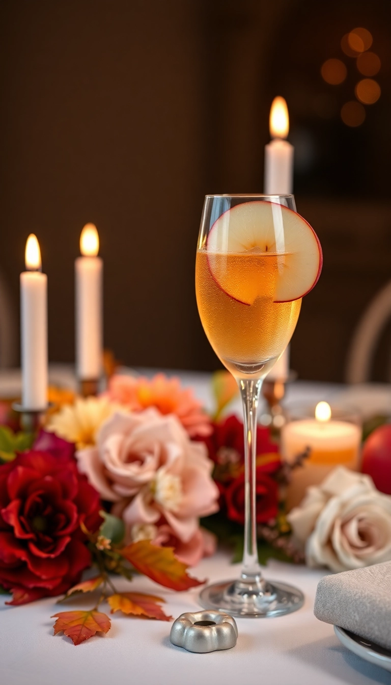 34 Apple Cider Cocktail Ideas That'll Make You Fall in Love with Autumn! - 15. Apple Cider Bellini