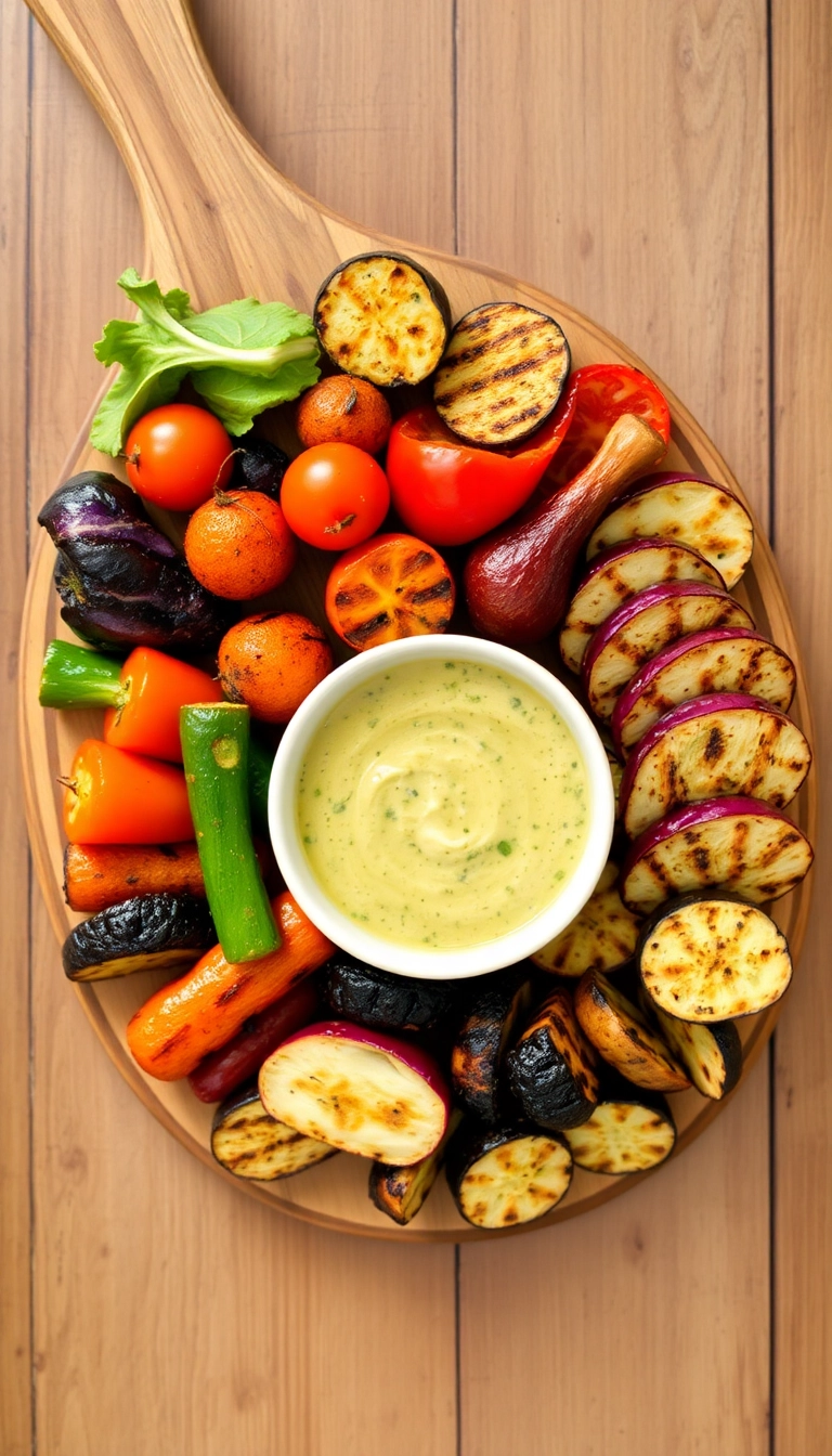 28 Non-Traditional Thanksgiving Dinner Ideas That Will Impress Your Guests! - Grilled Vegetable Platter