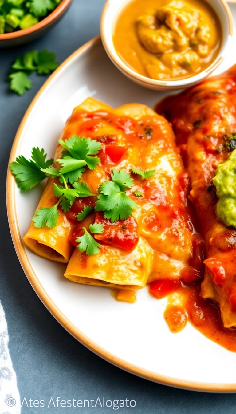 24 Hearty Winter Dinner Ideas That Will Make You Forget the Chill (Trust Us, #5 Is a Must-Try!) - 7. Vegetable Enchiladas