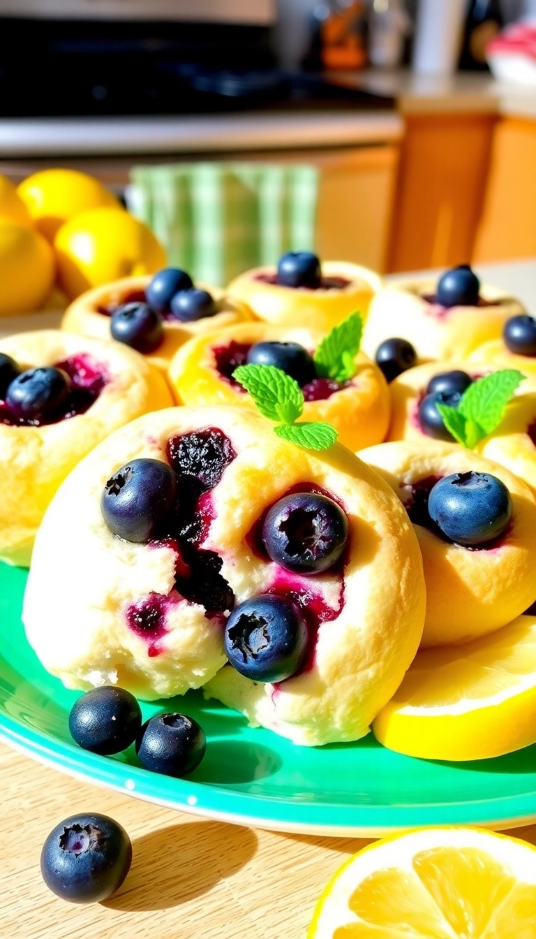 25 Mouthwatering Dinner Rolls Recipes You'll Want to Make Tonight (Wait Until You Try #12!) - 16. Blueberry Lemon Dinner Rolls