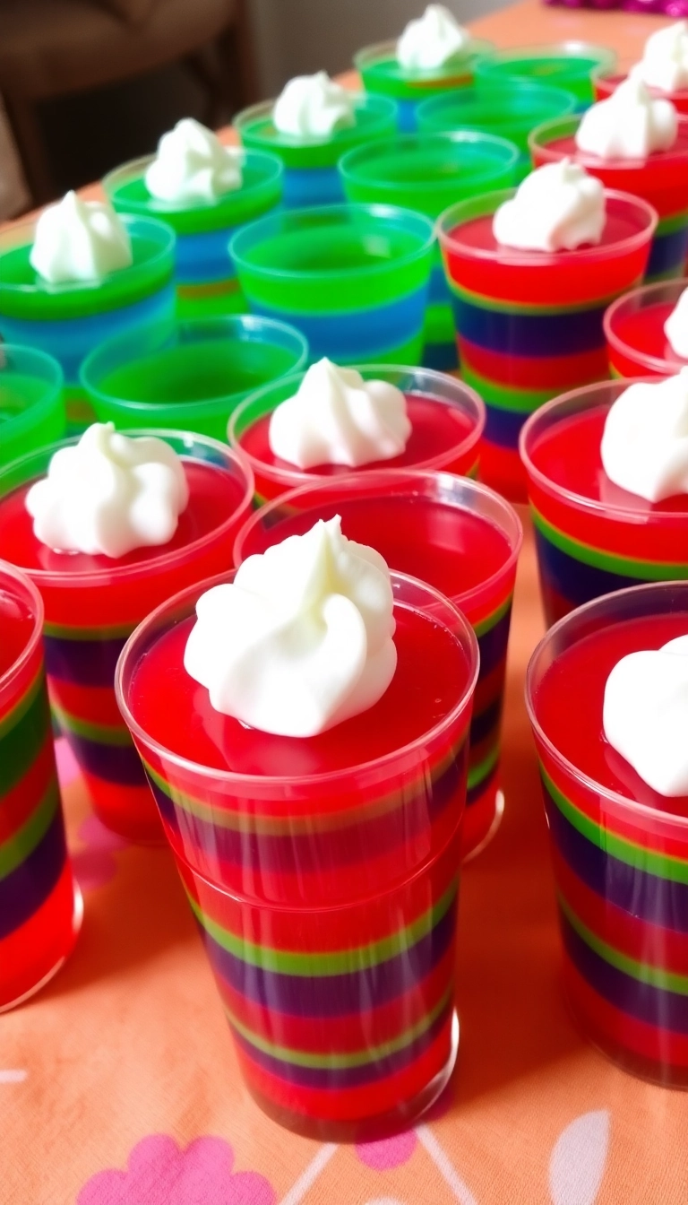 26 Junk Food Snacks Ideas That Will Steal the Show at Your Next Party! - 20. Jello Cups