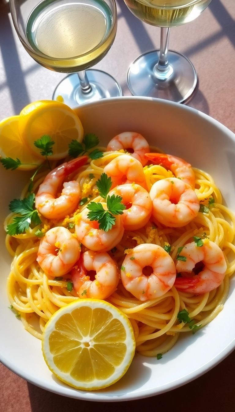 28 Delicious Creamy Pasta Dishes to Make Your Evenings Extra Cozy! - 3. Shrimp Scampi Linguine