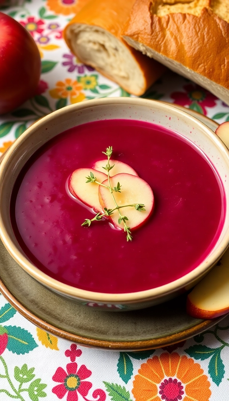 22 Healthy Soup Recipes That Taste Amazing (You'll Love #10!) - 18. Beet and Apple Soup