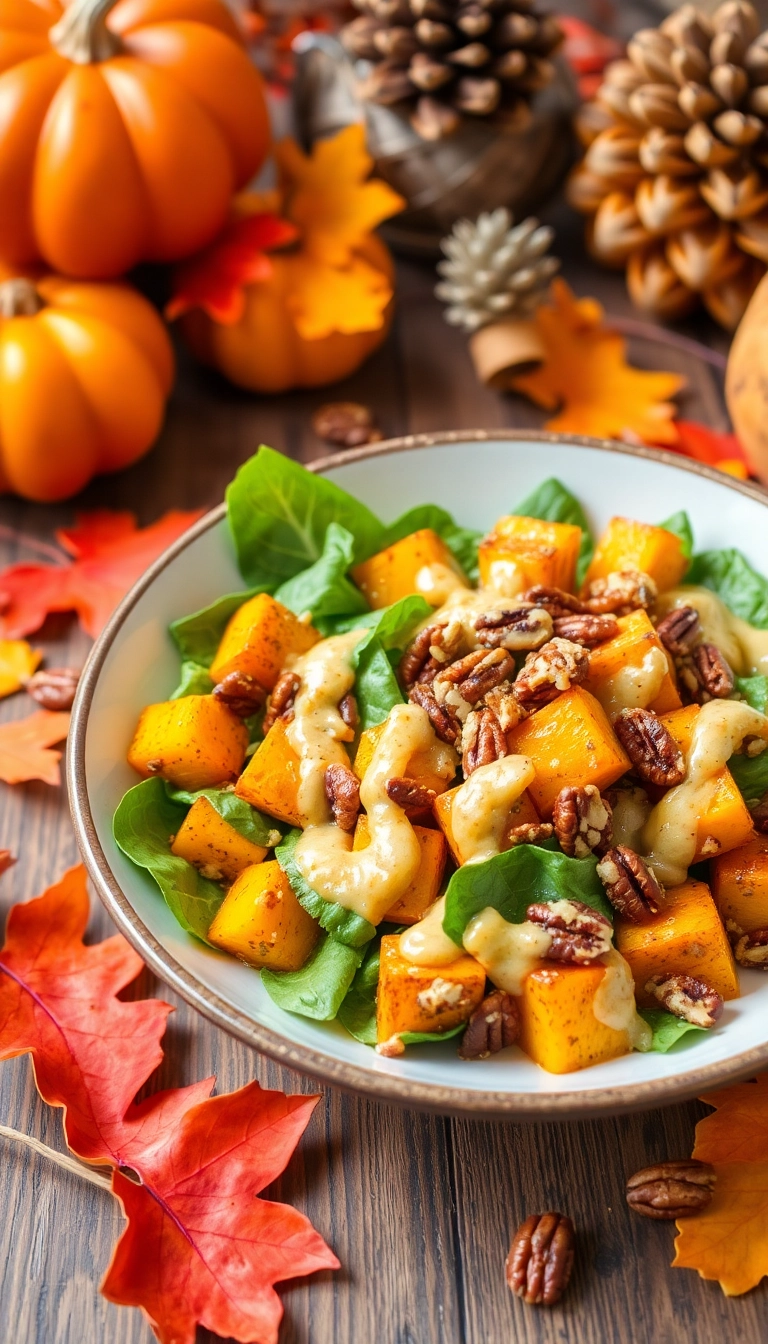 30 Cozy Butternut Squash Salad Ideas That Will Warm Your Heart! - Butternut Squash & Sweet Potato Salad