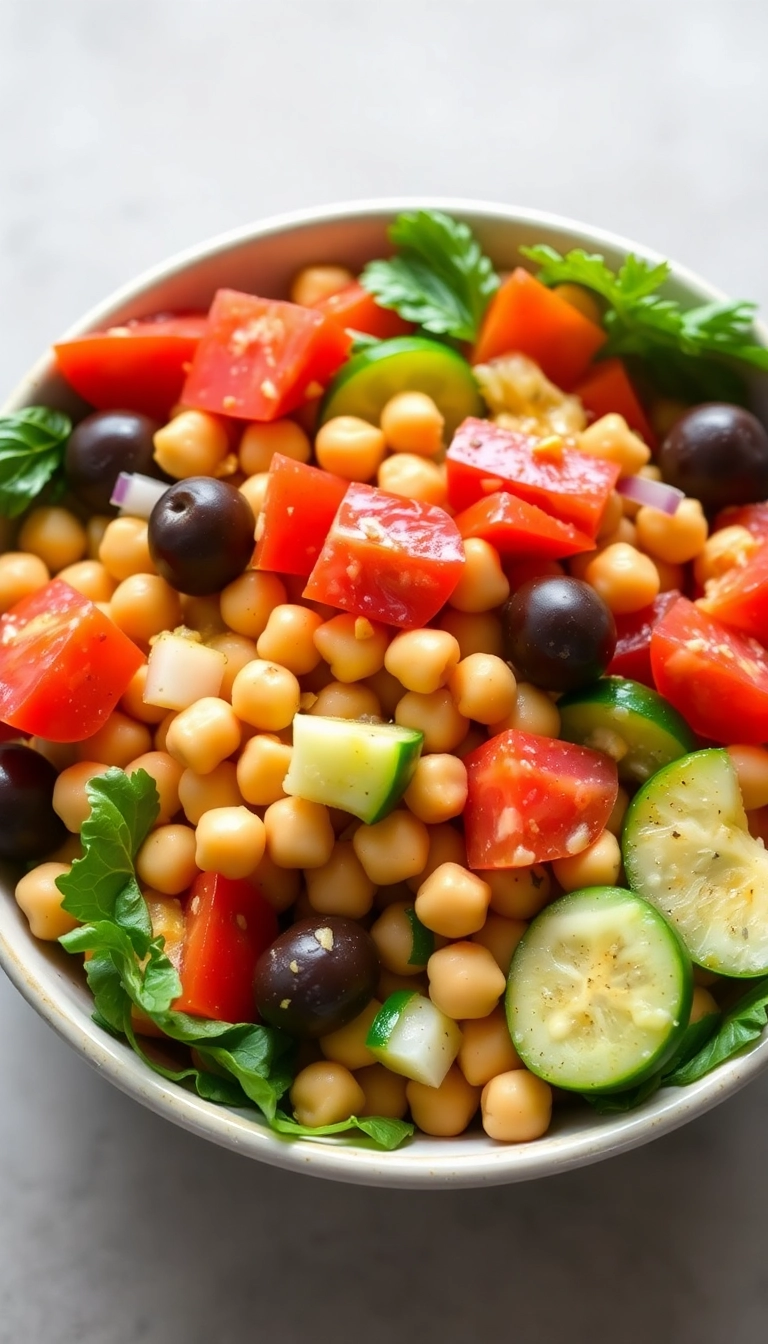 30 Must-Try Winter Salad Ideas for a Nutritious Boost (You’ll Love #23!) - 10. Mediterranean Chickpea Salad