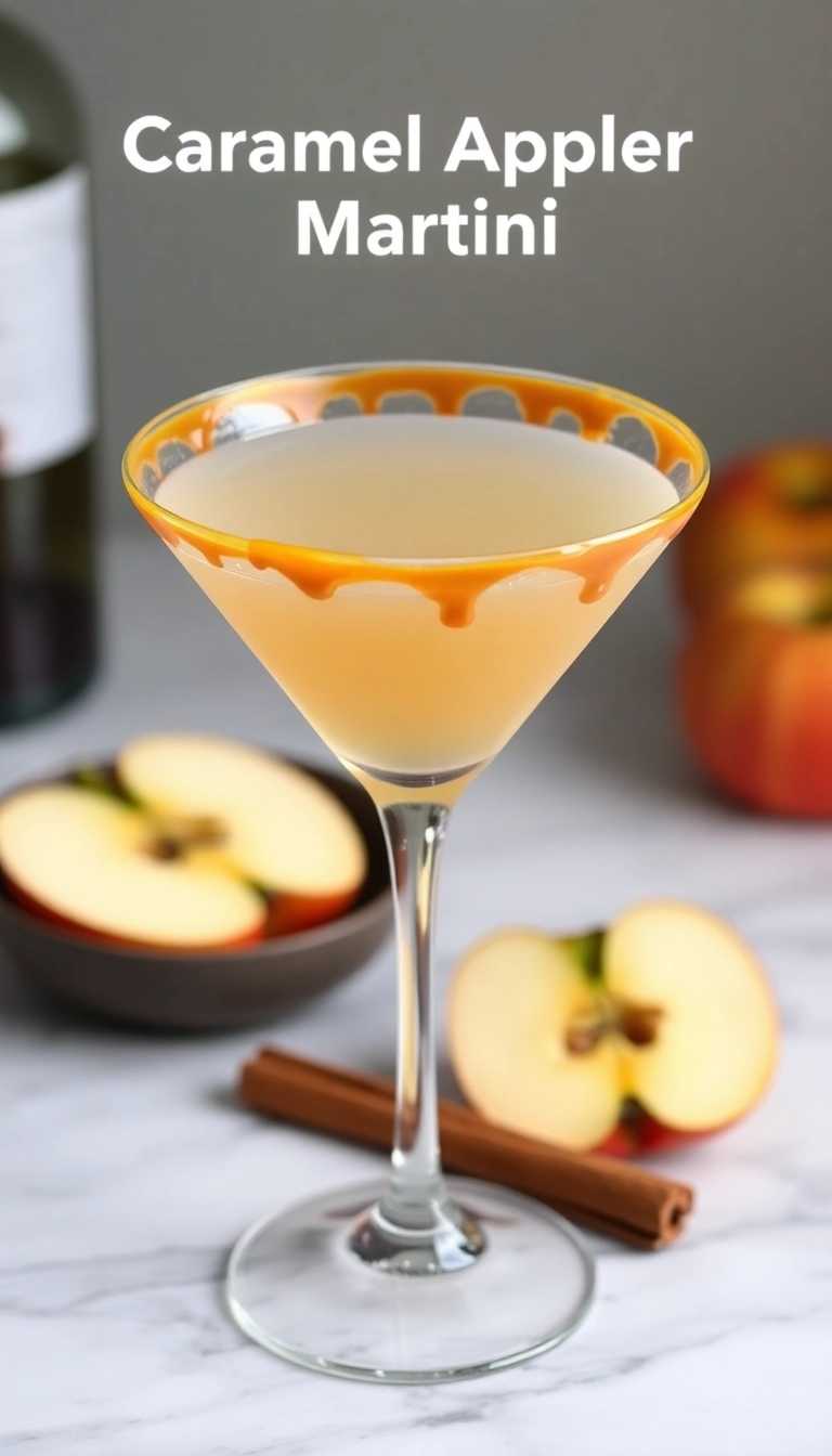 30 Spiked Apple Cider Ideas That Will Steal the Show at Your Next Party! - Caramel Apple Cider Martini